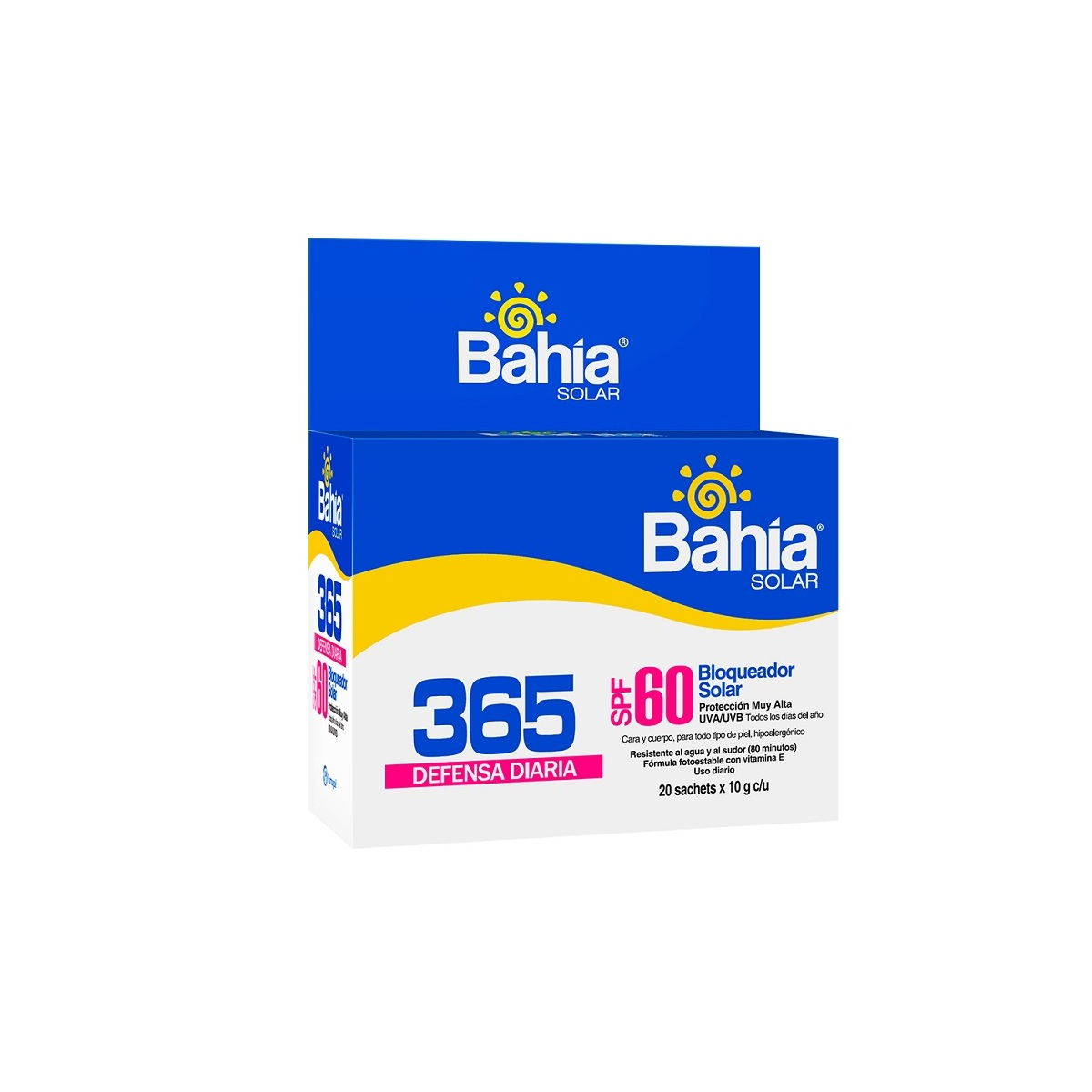 BLOQUEADOR BAHIA SPF60 X 10G C20 SACHETS - BAHIA