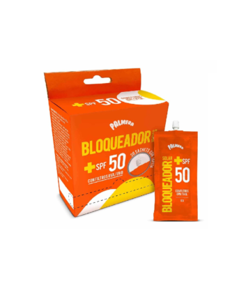 BLOQUEADOR SOLAR SPF 50 SACHET CON TAPITA - PALMERA