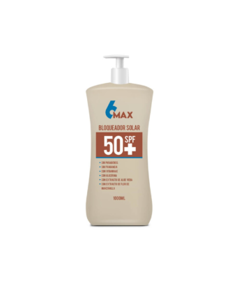 BLOQUEADOR SOLAR 6MAX SPF 50 FRASCO 1L - PALMERA - 6MAX