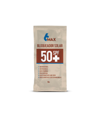 BLOQUEADOR SOLAR 6MAX SPF 50 SACHET - PALMERA - 6MAX