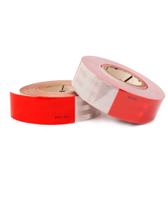 CINTA REFLECTIVA ROJO Y BLANCO 2IN X 45.7 MTR - SEGPRO
