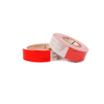 CINTA REFLECTIVA ROJO Y BLANCO 4 IN X 45.7 MTR - SEGPRO