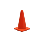CONO DE SEGURIDAD NARANJA DE 30 CM (12")