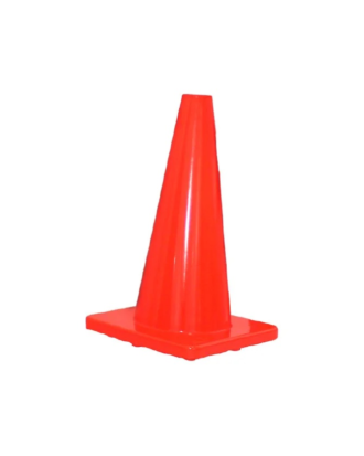 CONO DE SEGURIDAD NARANJA  DE 45 CM (18")