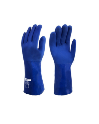 GUANTE CUBIERTO DE PVC AZUL - SEGPRO