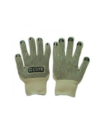 GUANTE DE HILO CPTOS DE PVC PALMA Y DORSO - CLUTE