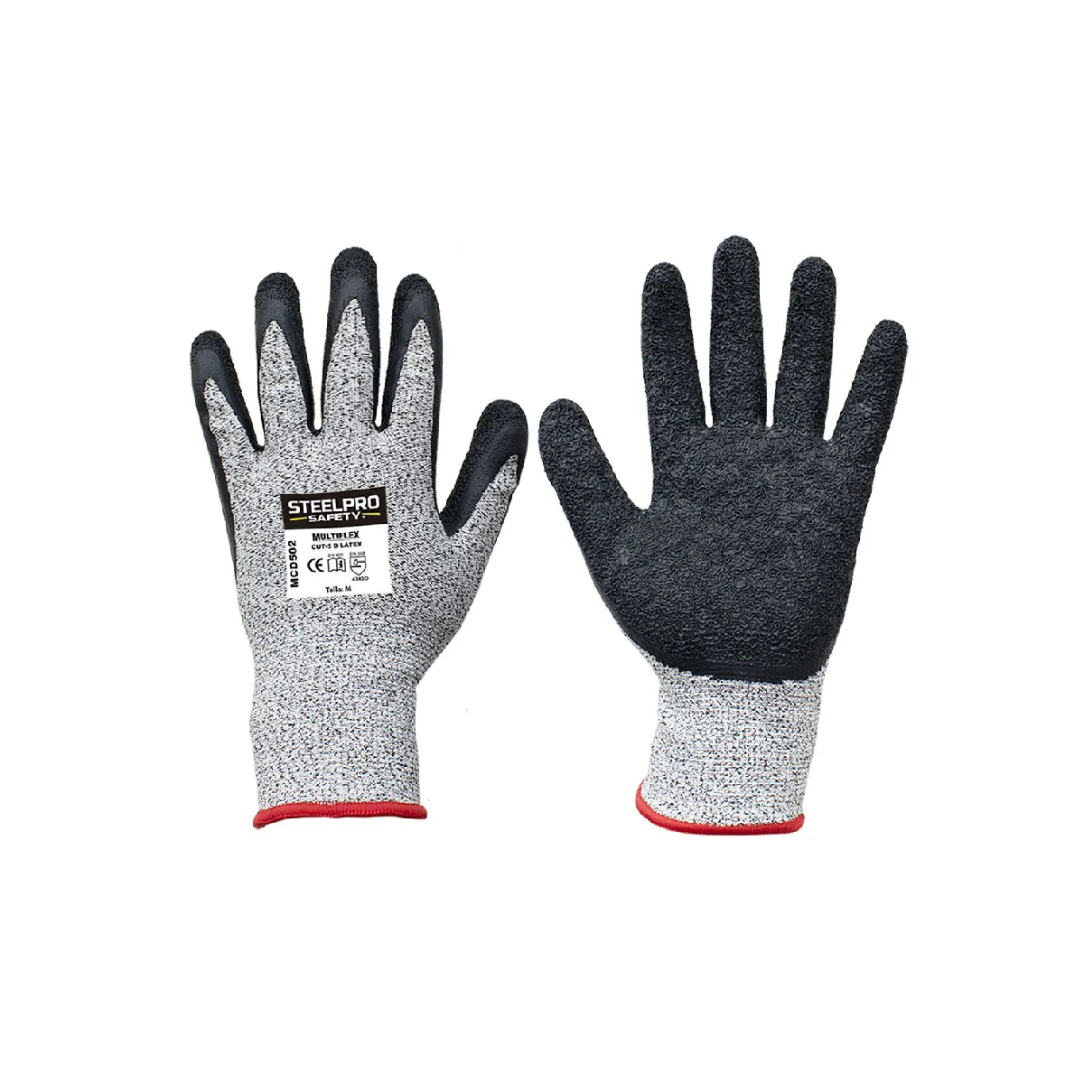 GUANTE MULTIFLEX CUT-5 LATEX - STEELPRO
