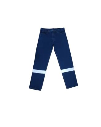 PANTALON JEANS PROCESADO CON CINTA REFECTIVA