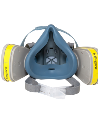 RESPIRADOR DE SILICONA MEDIA CARA CON DOBLE VALVULA + CARTUCHO SP6003 - SEGPRO